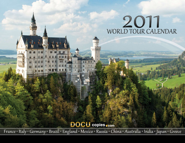 DocuCopies.com World Tour Calendar